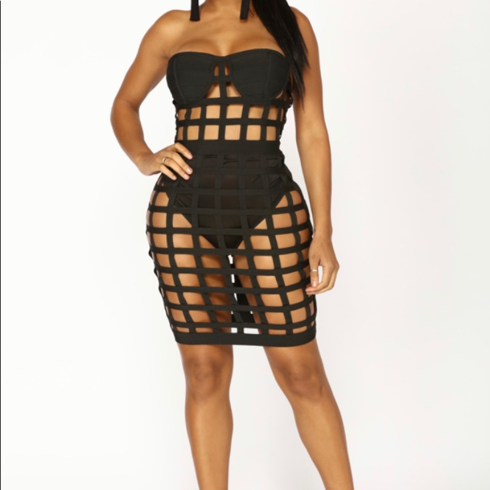 FN Cutting edge bandage dress